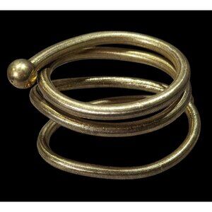 Ross + Simmons 18K Gold Over Sterling 4 in 1 Flexible Snake Bracelet/Necklace